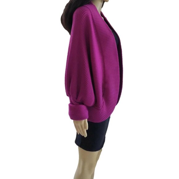 Givenchy Fuchsia Pink Ribbed Cardigan Sweater 4 & 6 - Picture 5 of 12